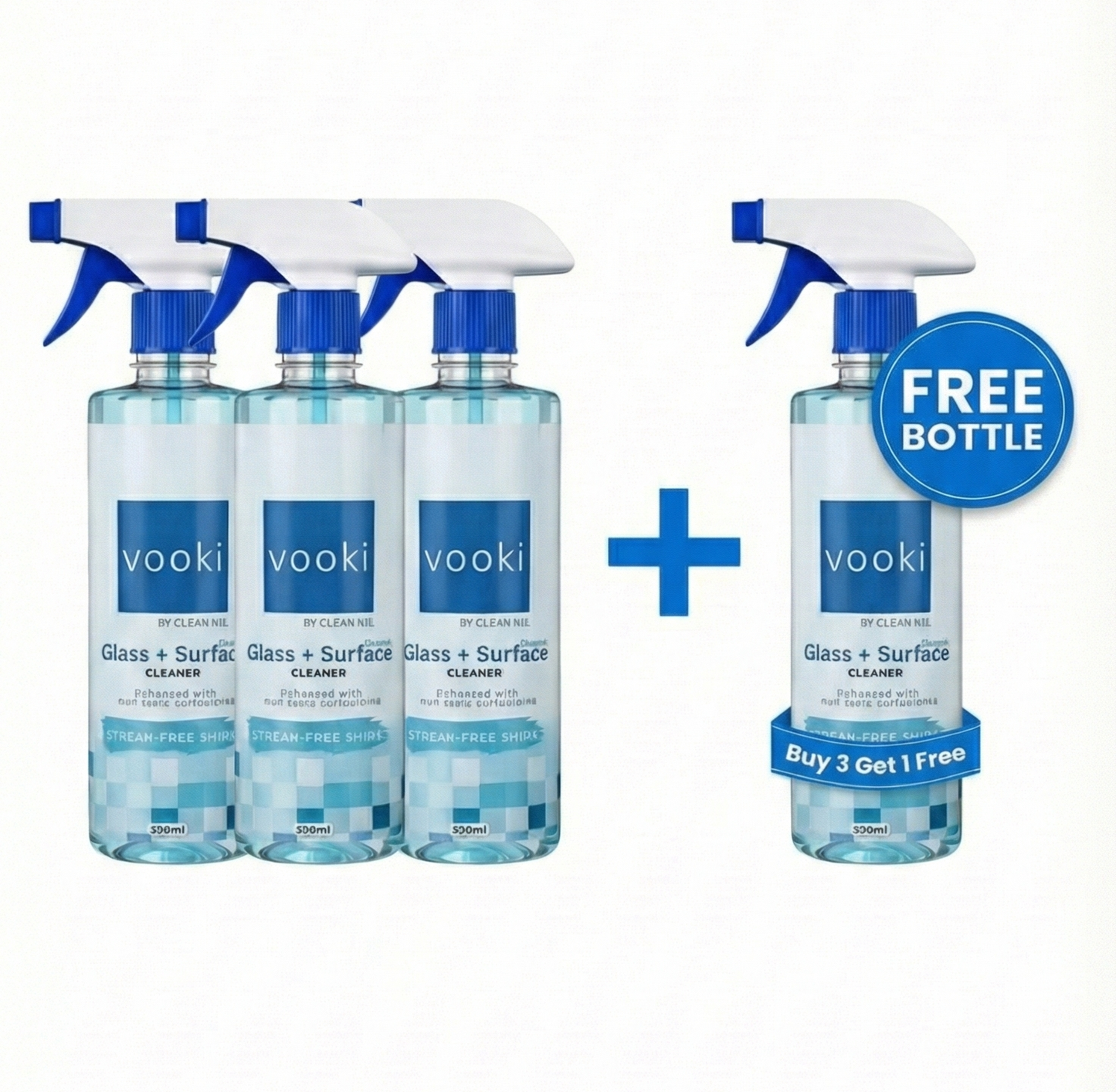 GLASS & SMOOTH SURFACE CLEANER - VOOKI (500ml)