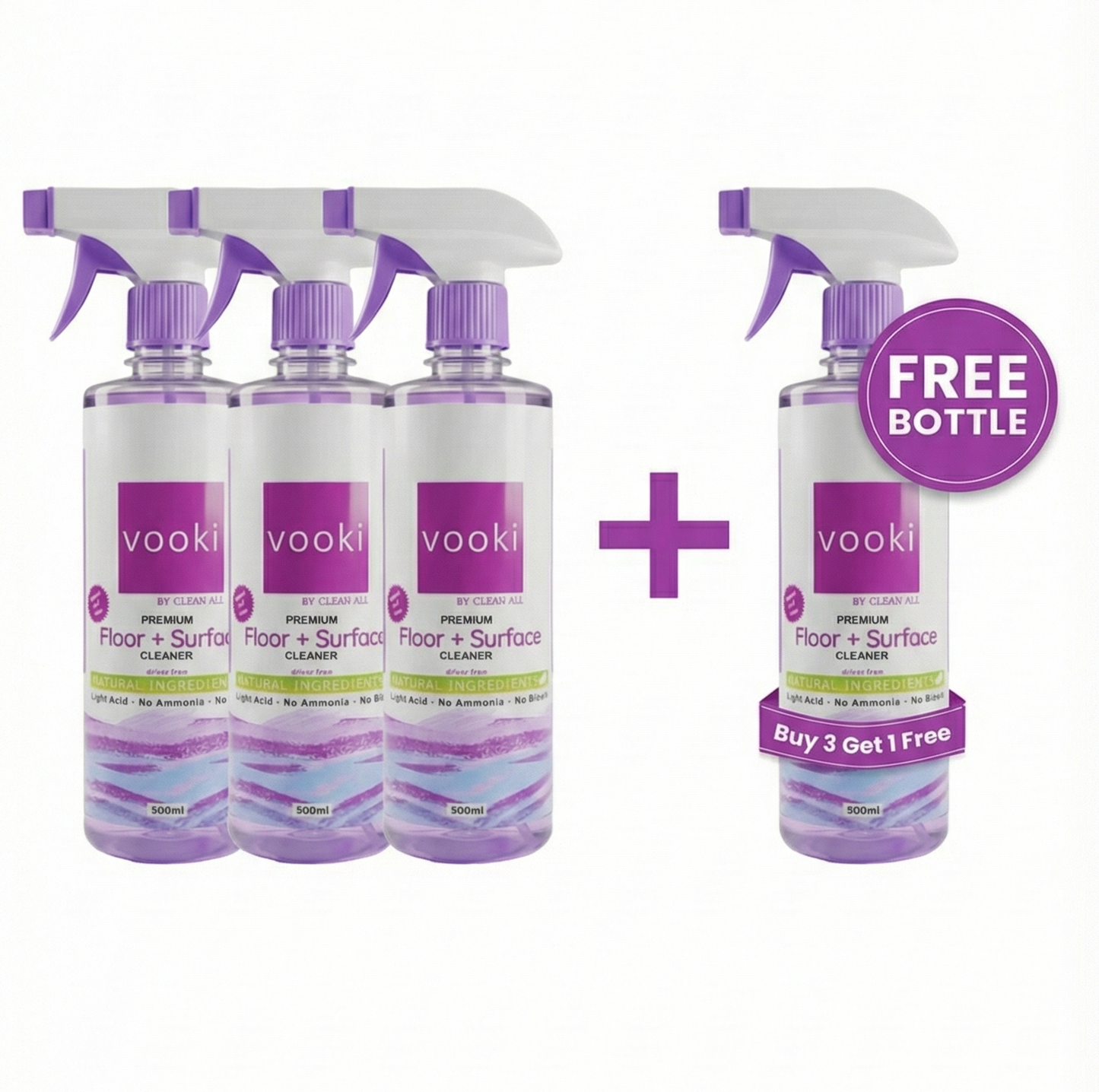 FLOOR AND SURFACE CLEANER (For Tile,Marbles,etc) - VOOKI (500ml)